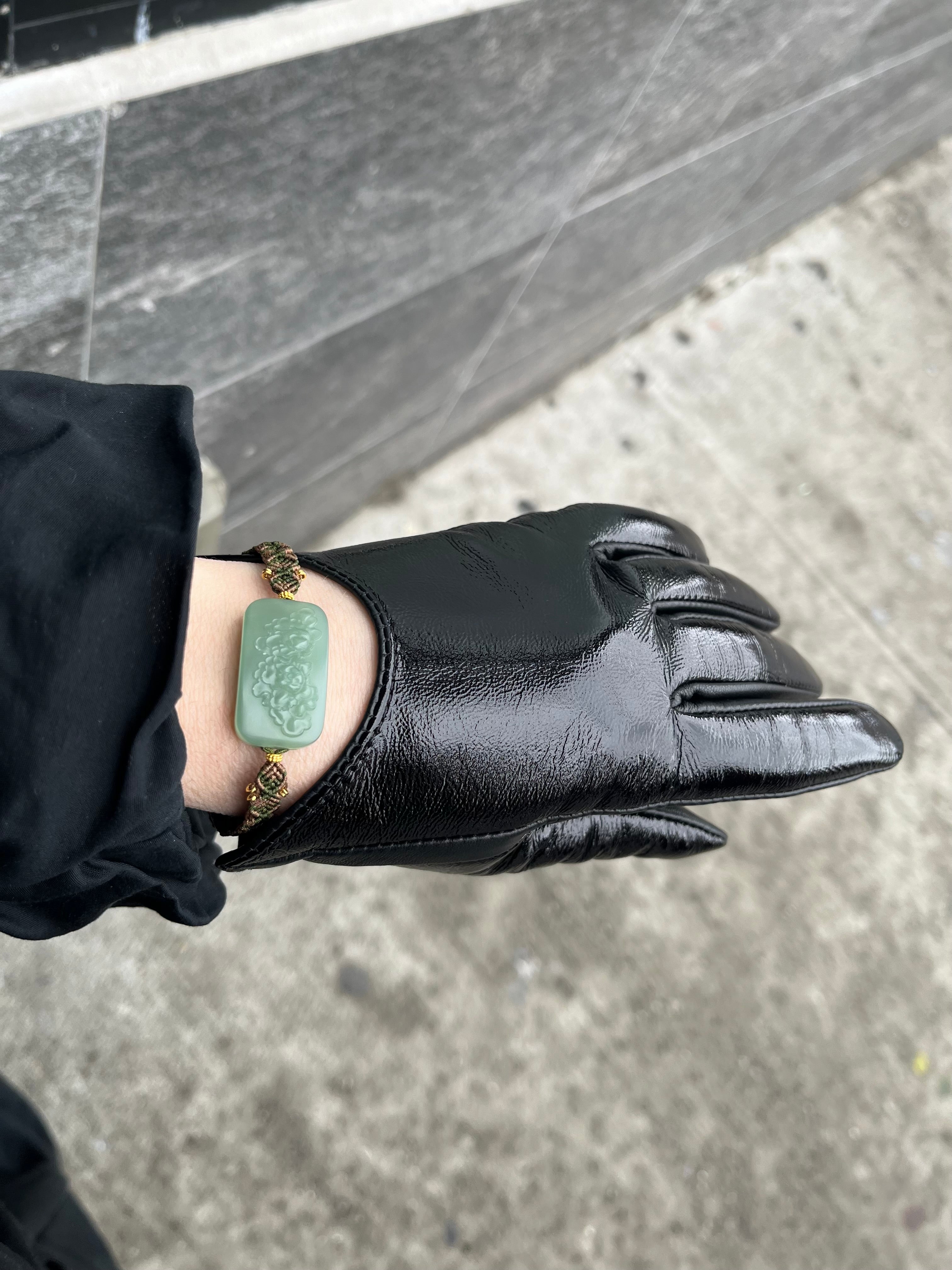LEATHER SCOOP GLOVES