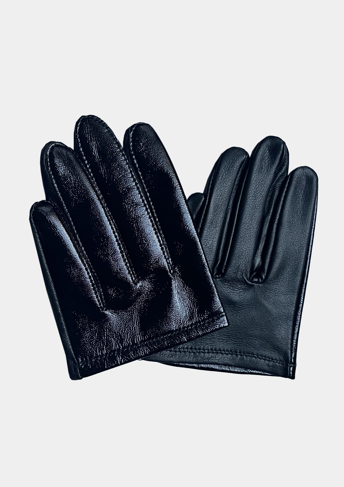 ULTRA CROPPED PATENT LEATHER GLOVES
