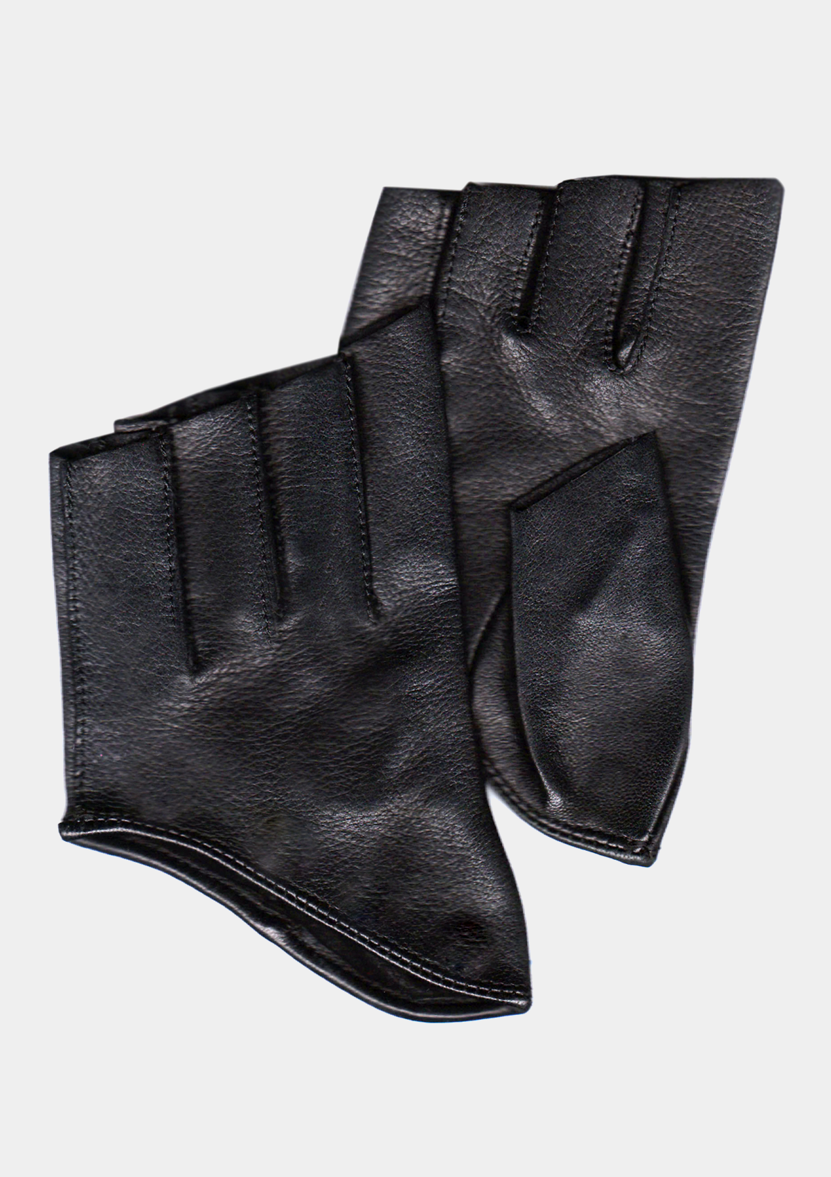 Black Fingerless Scoop Gloves