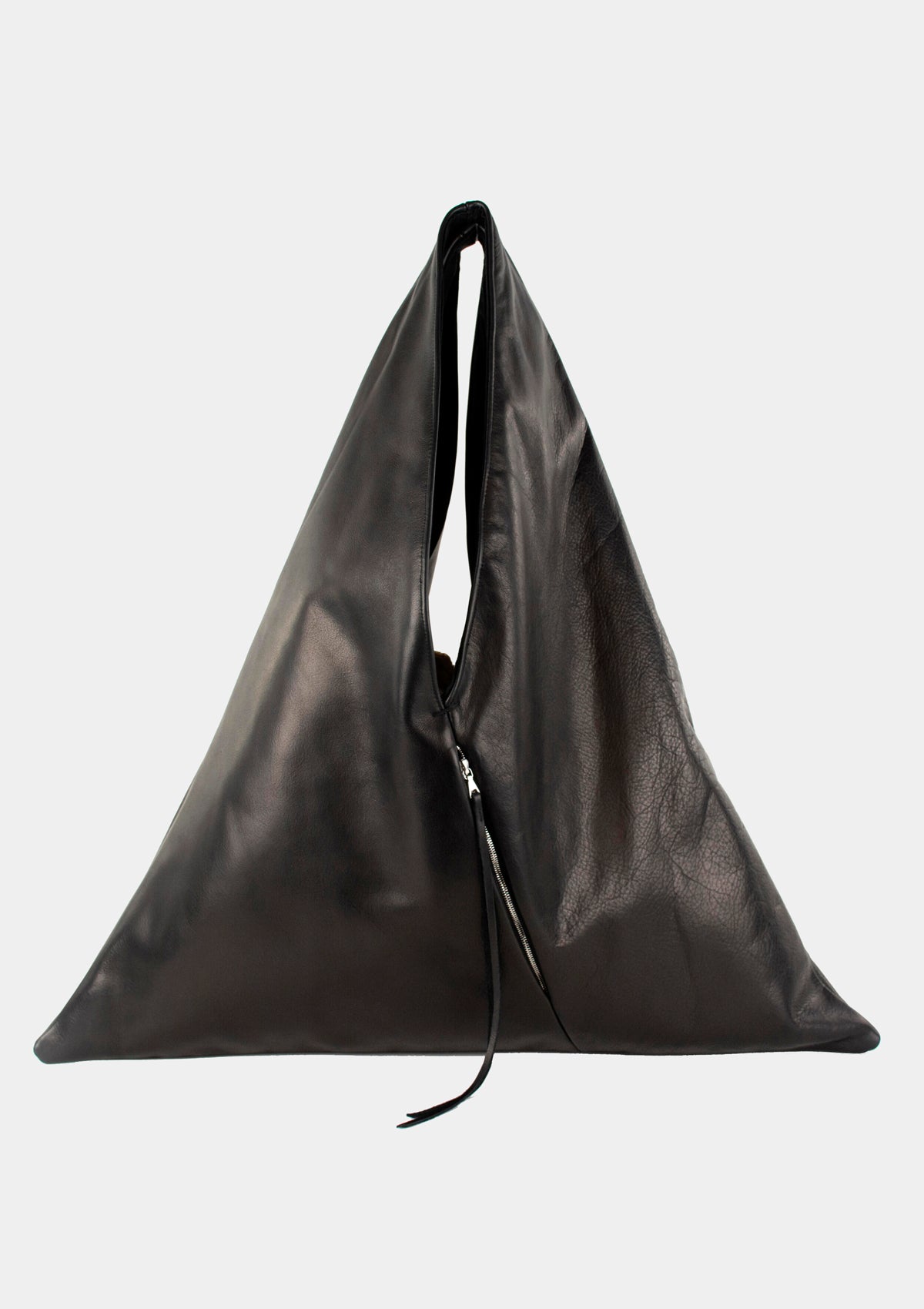 JAPANESE TRIANGLE TOTE IN BLACK