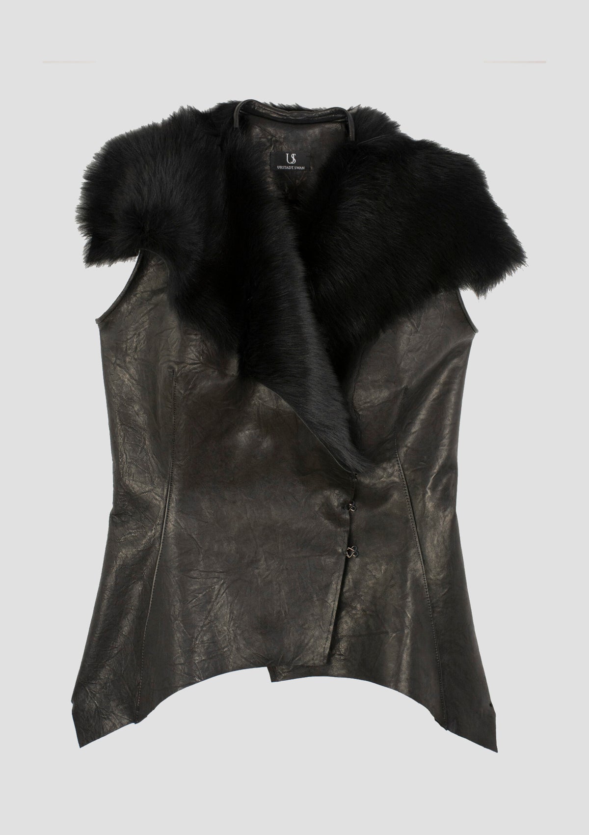 Louvre Fur faux Leather Vest women